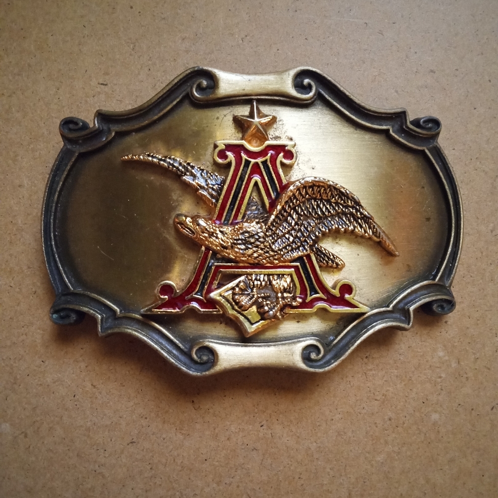 Vintage 1978 Anhauser Bush Belt Buckle